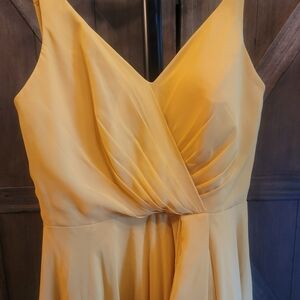 Elegant Yellow Maxi Dress